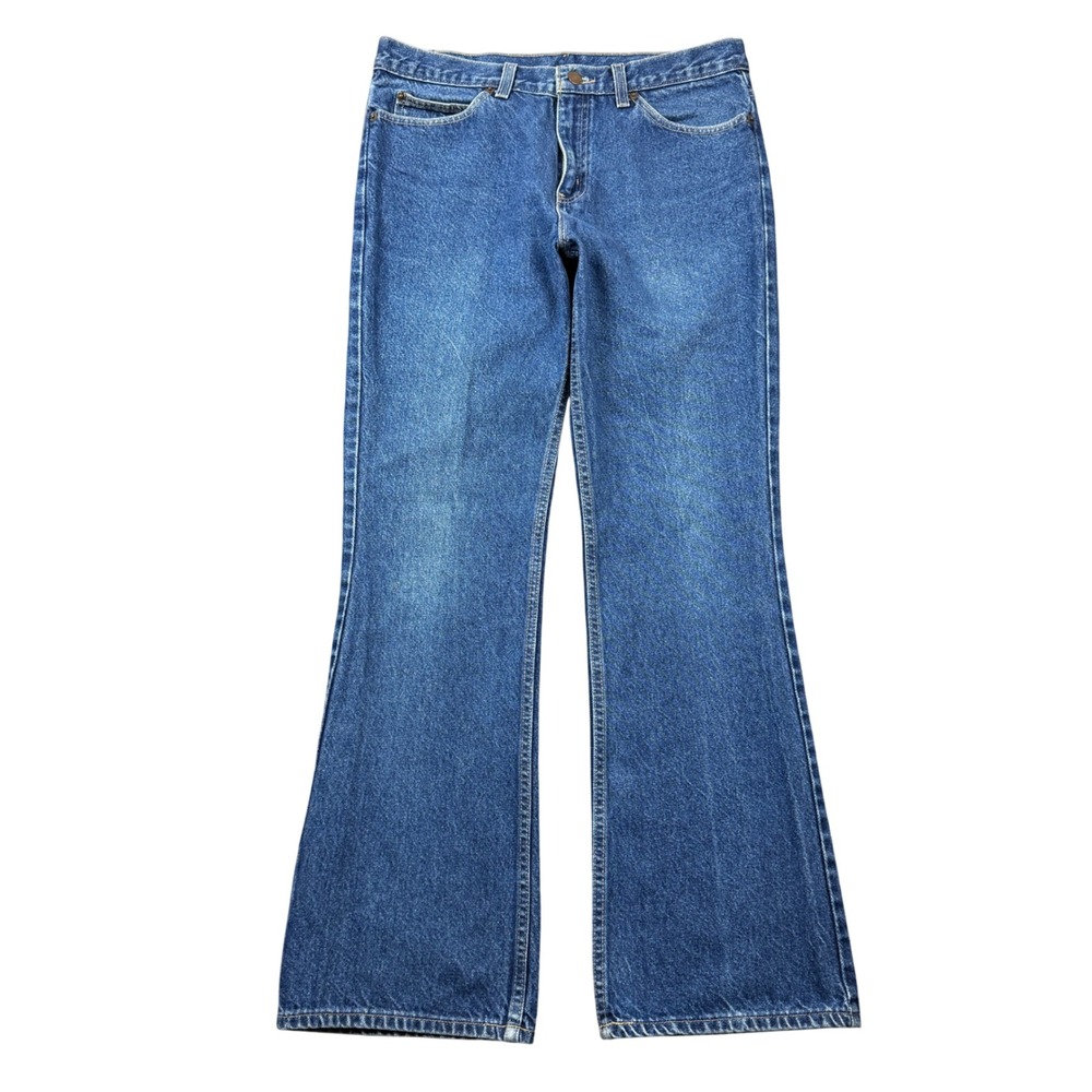 Vintage Sheplers Mens 32x31 Bootcut Western Jeans Medium Wash Blue Denim